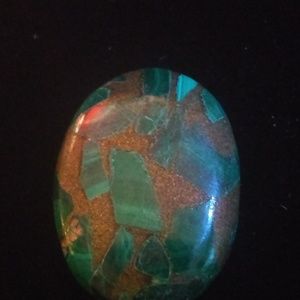 GEMSTONE 33.68ct  Natural(NEM)  Copper Malachite
